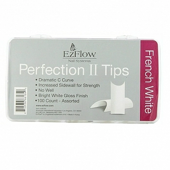 PERFECTION II TIPS 100 UDS FRENCH WHITE REF.66184 EZFLOW