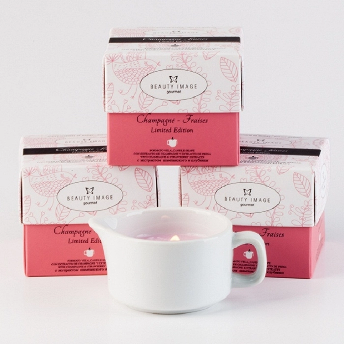 ACEITE CALIENTE MASAJE CHAMPAGNE&FRESAS 35 GRS VELA