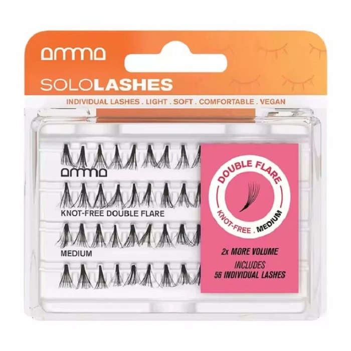 AMMA LASHES PESTAÑAS POSTIZAS SOLO KNOT-FREE DOUBLE FLARE M
