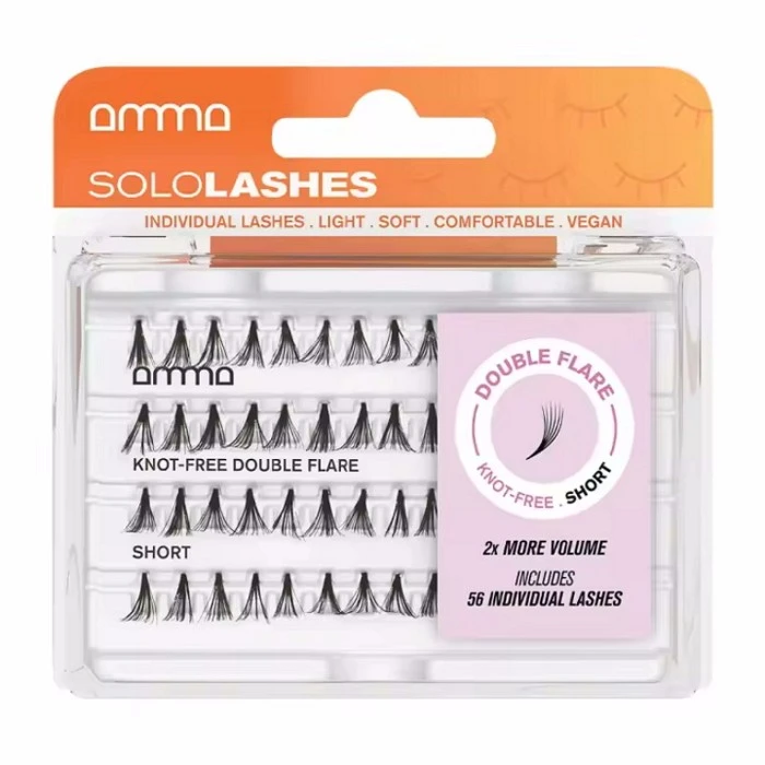 AMMA LASHES PESTAÑAS POSTIZAS SOLO KNOT-FREE DOUBLE FLARE S