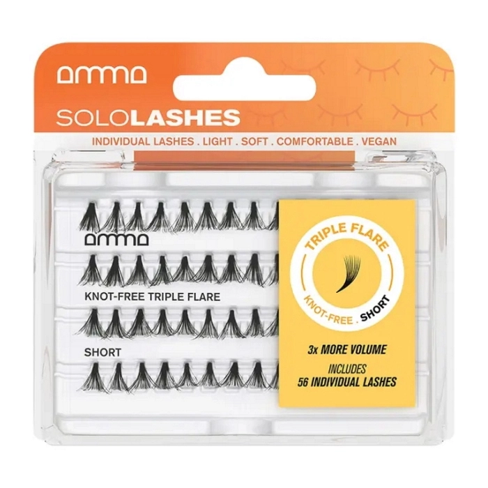 AMMA LASHES PESTAÑAS POSTIZAS SOLO KNOT-FREE TRIPLE FLARE S