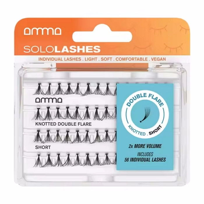 AMMA LASHES PESTAÑAS POSTIZAS SOLO KNOTTED DOUBLE FLARE S