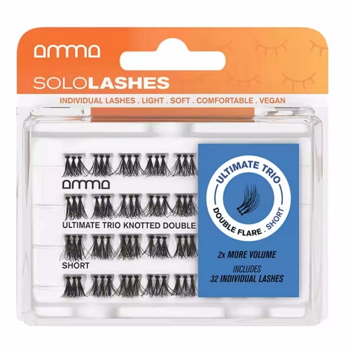AMMA LASHES PESTAÑAS POSTIZAS ULTIMATE TRIO DOUBLE FLARE S