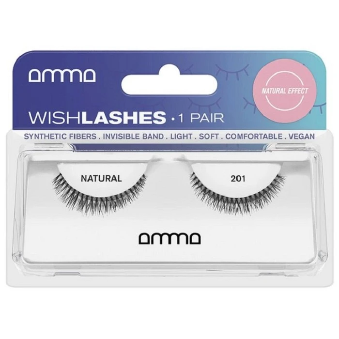 AMMA LASHES PESTAÑAS POSTIZAS WISH LASHES NATURAL 201