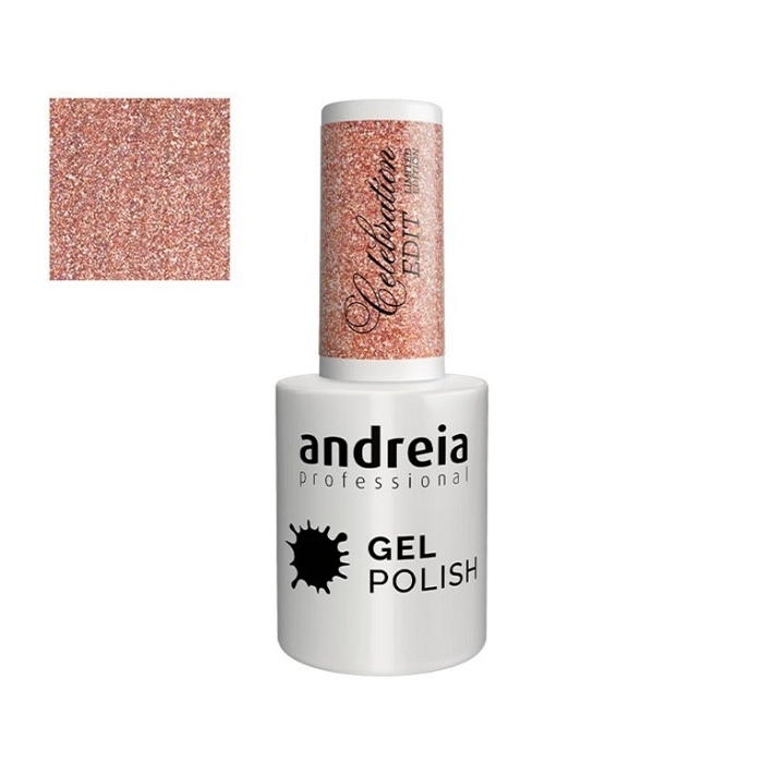 ANDREIA GEL POLISH CE2 ROSA DORADO BRILLANTE 10,5ML