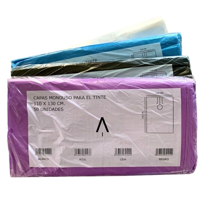 CAPAS DESECHABLES PLASTICO BOLSA 50 UNIDADES 130x110 REFR400
