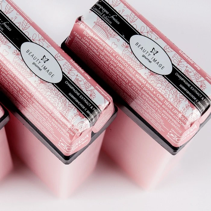 CARTUCHO CERA TIBIA LIPO CHAMPAGNE&FRESAS ROLLON 110 ML.