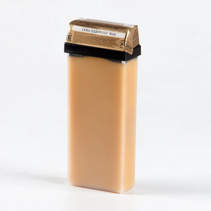 CARTUCHO CERA TIBIA LIPO GLAMOUR ROLLON 100 ML.