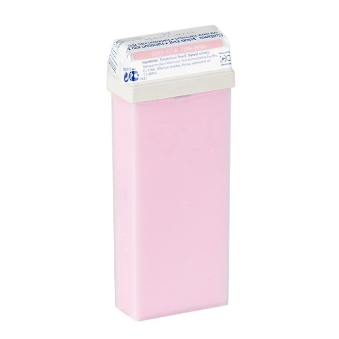CARTUCHO CERA TIBIA ROSA ROLLON 110 ML.