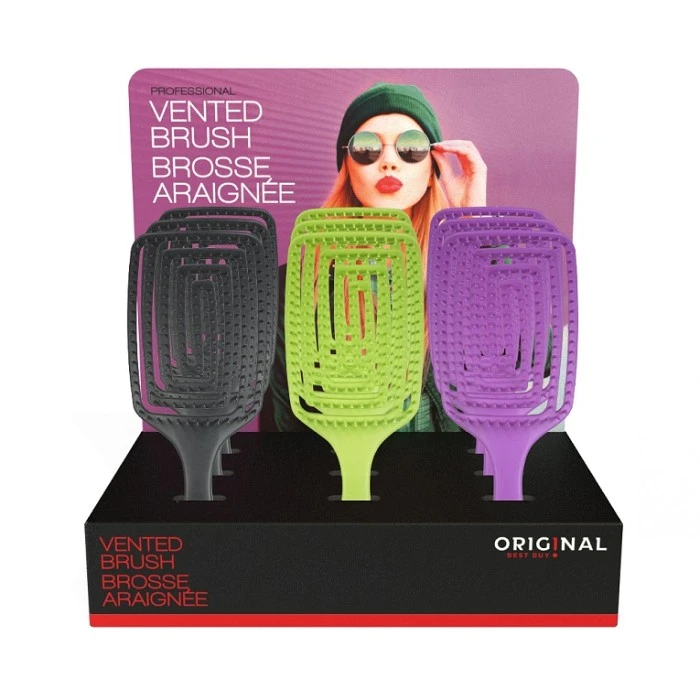CEPILLO VENTED BRUSH CEPILLO VENTILADO NEGRO - MORADO - VERDE