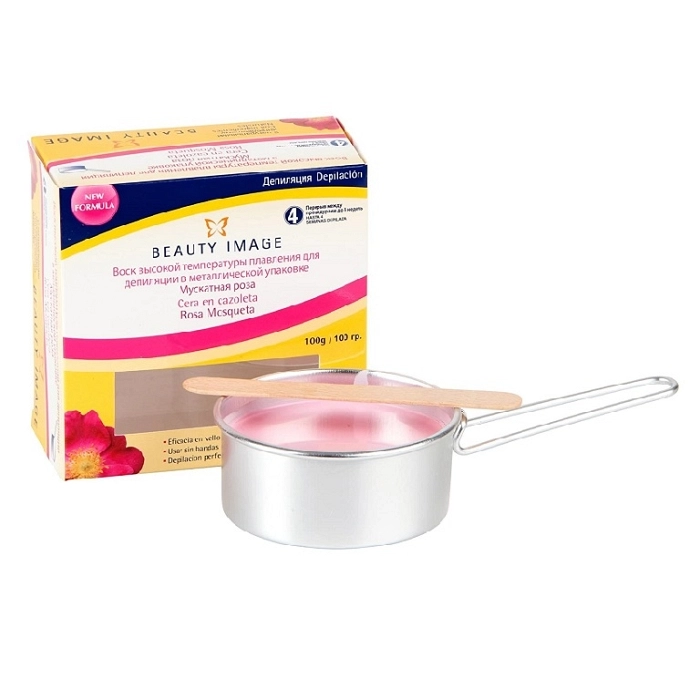 CERA EN CAZOLETA ROSA MOSQUETA 100 G BEAUTY IMAGE