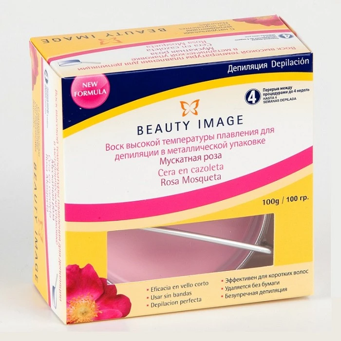 CERA EN CAZOLETA ROSA MOSQUETA 100 G. BEAUTY IMAGE