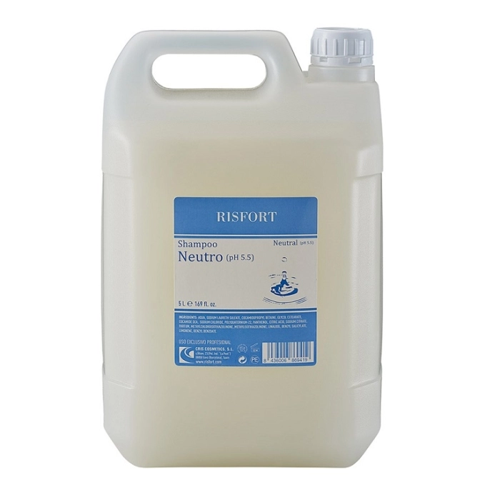 CHAMPU RISFORT NEUTRO PH 55 (NEUTRAL) GARRAFA 5 L