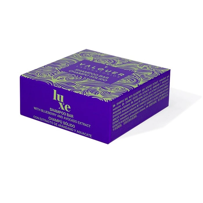 CHAMPU SOLIDO LUXE (EXTRACTO DE ARANDANO Y AGUACATE) 50 G. VALQUER