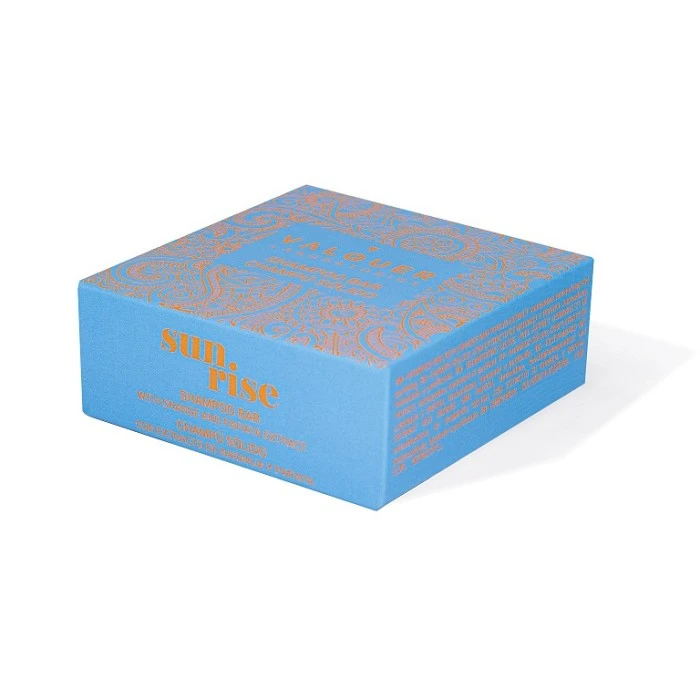 CHAMPU SOLIDO SUNRISE (EXTRACTO DE NARANJA Y PAPAYA) 50 G. VALQUER