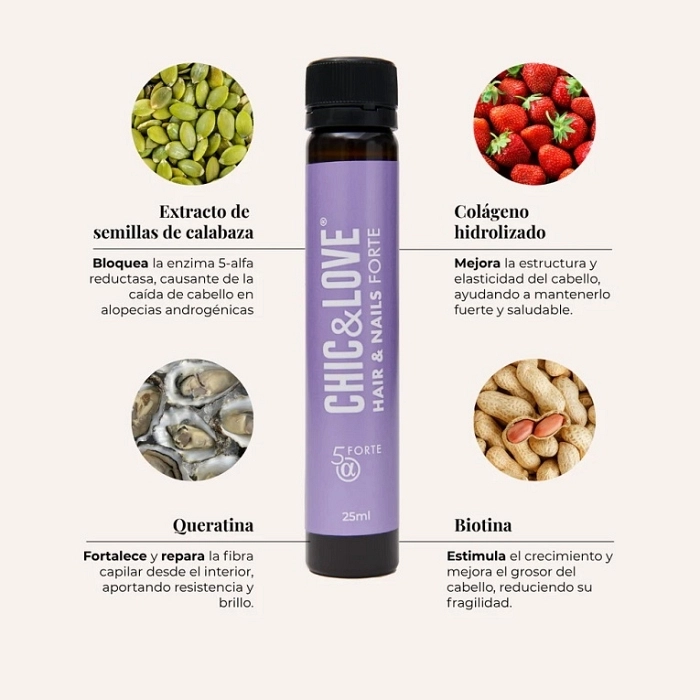 CHIC & LOVE VIAL 360º HAIR & NAILS FORTE