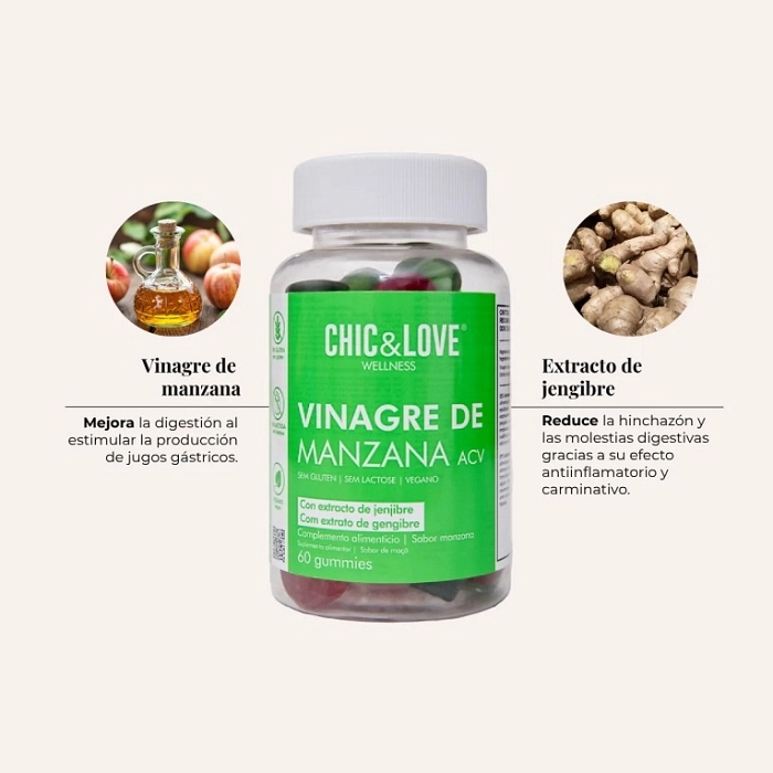 CHIC & LOVE VINAGRE DE MANZANA GUMMIES