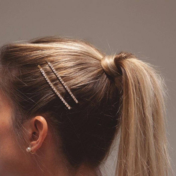 CLIP DORADO CON STRASS 2 UNIDADES REF.06928