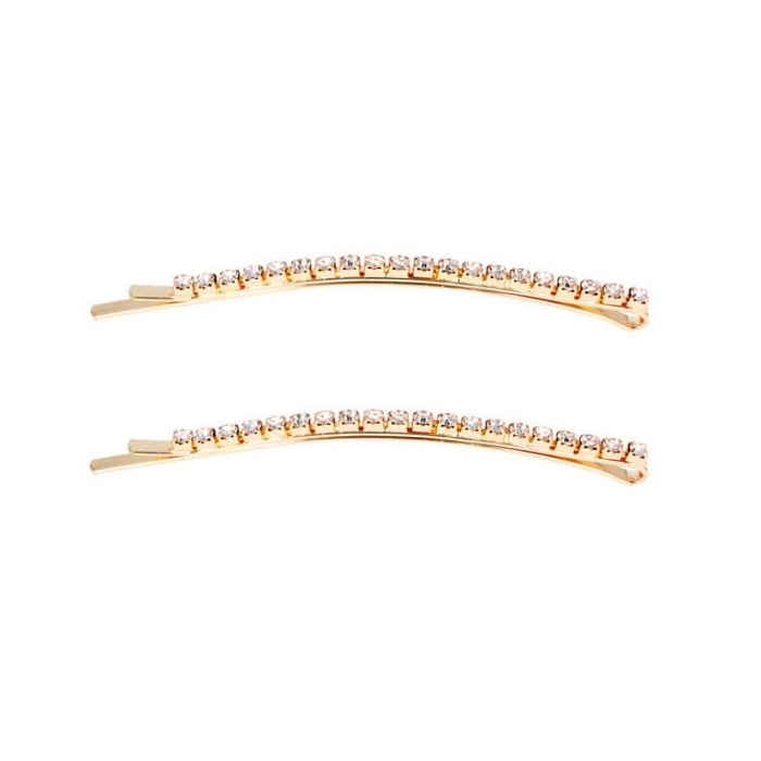CLIP DORADO CON STRASS 2 UNIDADES REF06928