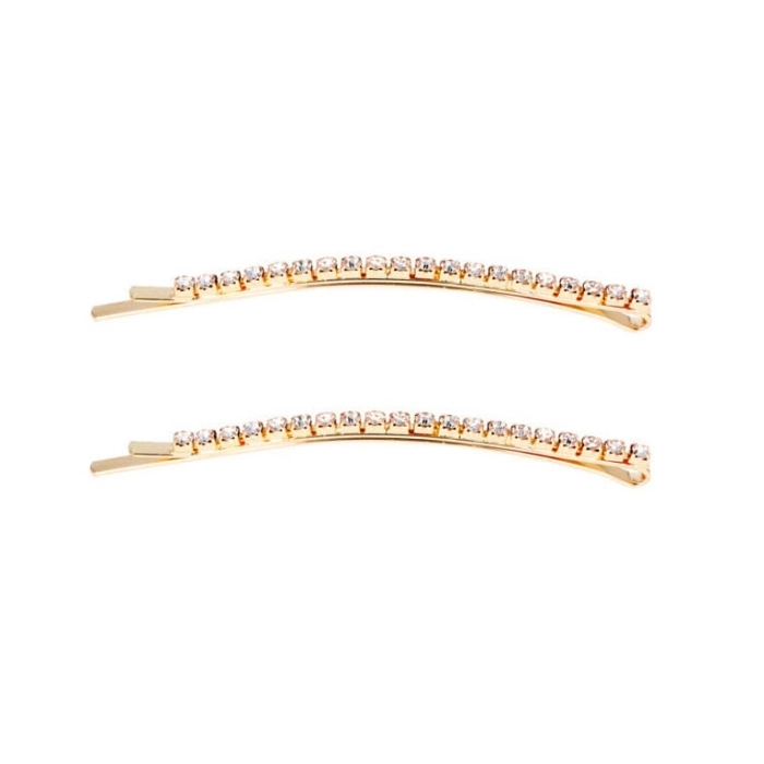 CLIP DORADO CON STRASS 2 UNIDADES REF06928