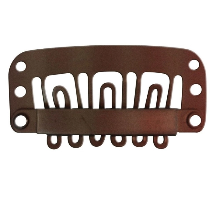 CLIP EXTENSIONES MARRON 32 MM BOLSA 12 UNIDADES REF766906