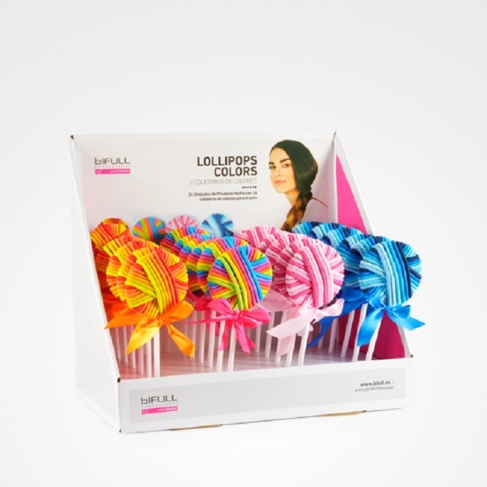 COLETERO PIRULETA LOLLIPOPS COLOR ALEATORIO 24 UNID