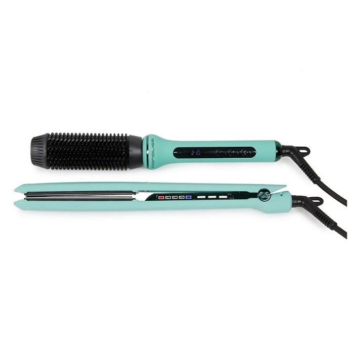 CORIOLISS PLANCHA C3 MINT GREEN + HOT BRUSH