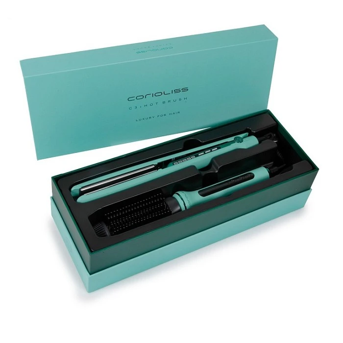 CORIOLISS PLANCHA C3 MINT GREEN + HOT BRUSH