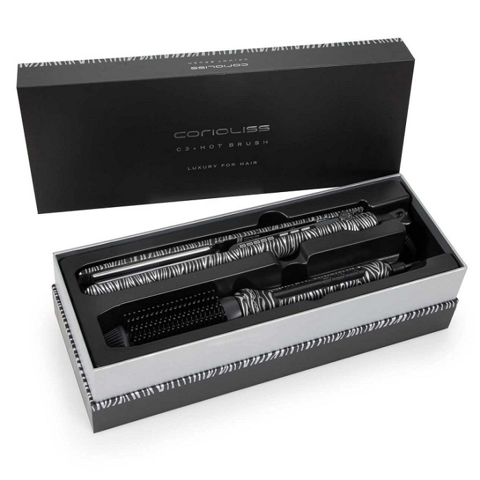 CORIOLISS PLANCHA C3 SILVER ZEBRA + HOT BRUSH CORIOLISS PLANCHA C3 SILVER ZEBRA + HOT BRUSH