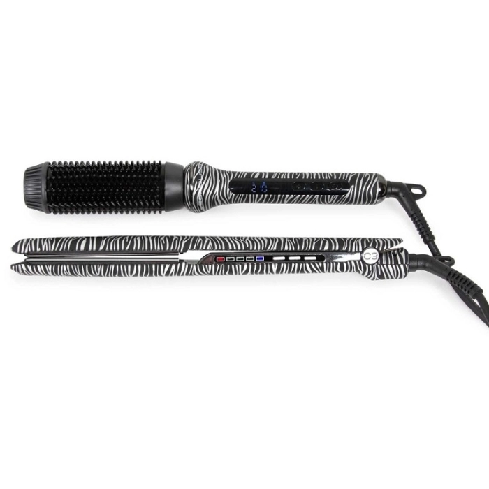 CORIOLISS PLANCHA C3 SILVER ZEBRA + HOT BRUSH CORIOLISS PLANCHA C3 SILVER ZEBRA + HOT BRUSH