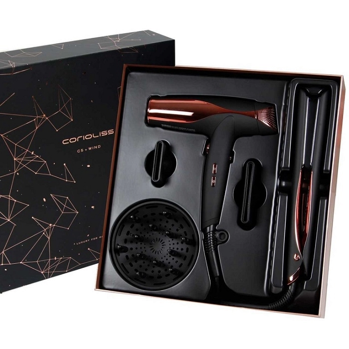 CORIOLISS PLANCHA C5 BLACK COPPER + SECADOR WIND CORIOLISS PLANCHA C5 BLACK COPPER + SECADOR WIND