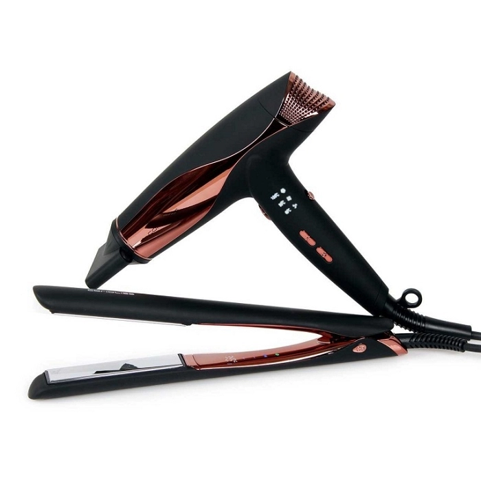 CORIOLISS PLANCHA C5 BLACK COPPER + SECADOR WIND