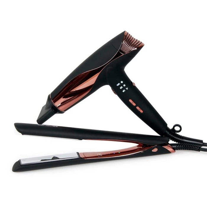 CORIOLISS PLANCHA C5 BLACK COPPER + SECADOR WIND