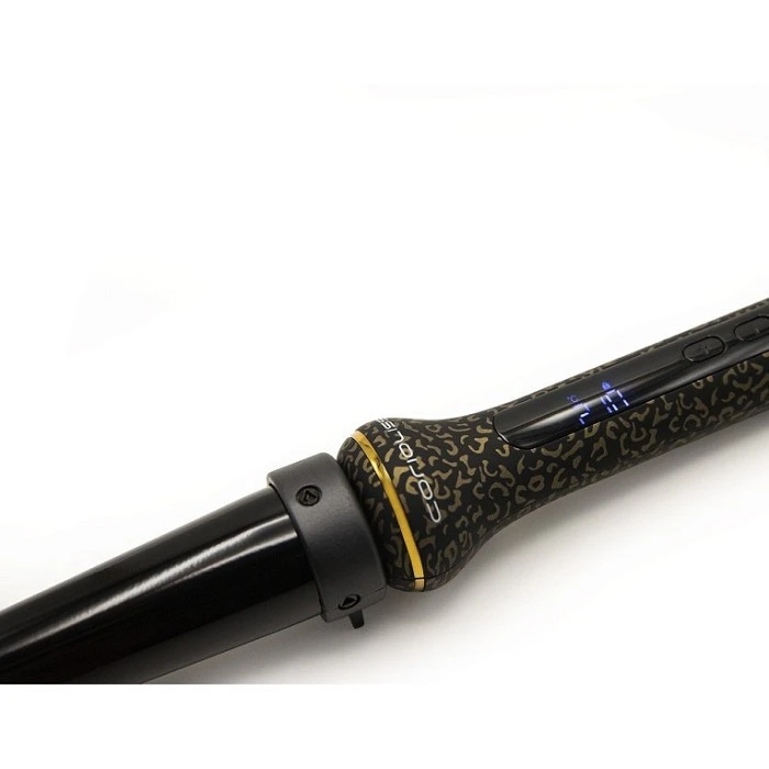 CORIOLISS RIZADOR GLAMOUR WAND GOLD LEOPARD SOFT TOUCH DIGITAL