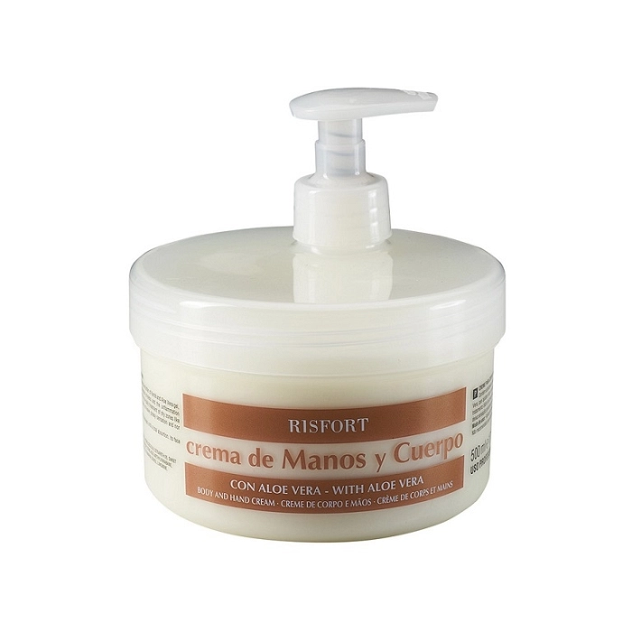 CREMA DE MANOS Y CUERPO CON ALOE VERA 500 ML RISFORT