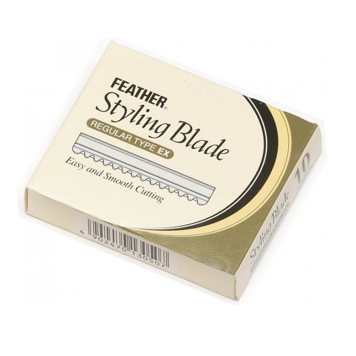 CUCHILLAS NAVAJA STYLING BLADE (CAJITA 10 CUCHILLAS) FEATHER