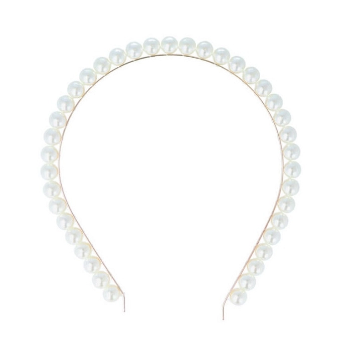 DIADEMA DORADA CON PERLAS 2 UNIDADES REF06940