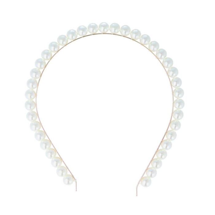 DIADEMA DORADA CON PERLAS 2 UNIDADES REF06940