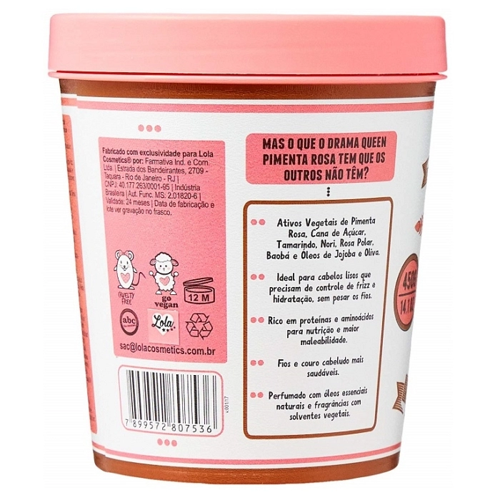DRAMA QUEEN PIMIENTA ROSA MASCARA 450G