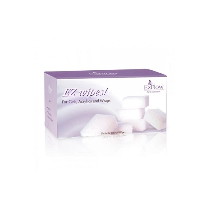 EZ WIPES! 60 NAIL WIPES EZFLOW