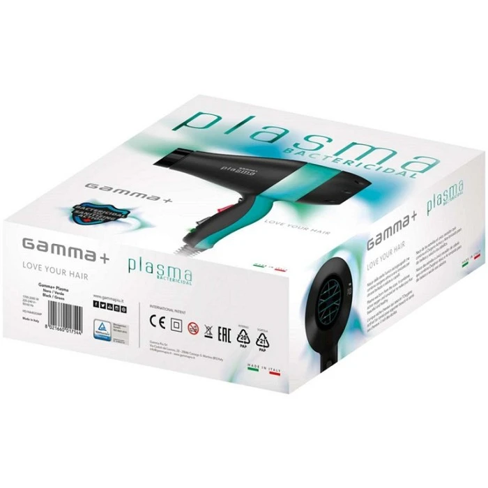 GAMMAPIU SECADOR PLASMA BACTERICIDA NEGRO Y VERDE