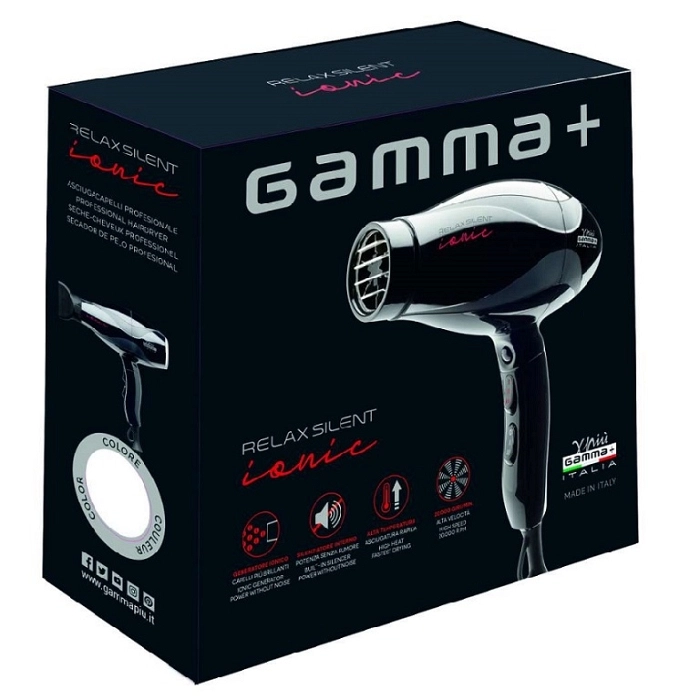 GAMMAPIU SECADOR RELAX SILENT IONIC NEGRO