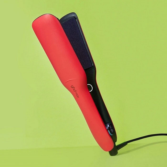 GHD MAX PROFESSIONAL WIDE PLATE STYLER RADIANT RED COLOR CRUSH COLLECTION