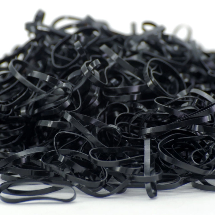 GOMITAS ELASTICAS SILICONA NEGRAS 30MM 2000PCS REF : 739847