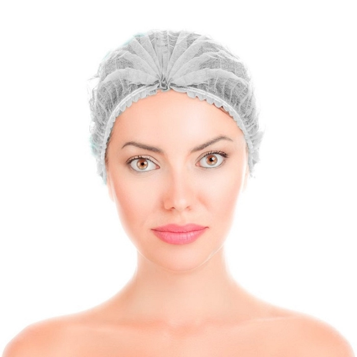 GORRO TST PP PLEGADO ACORDEON BLANCO REF01/02/070 100 UNIDADES