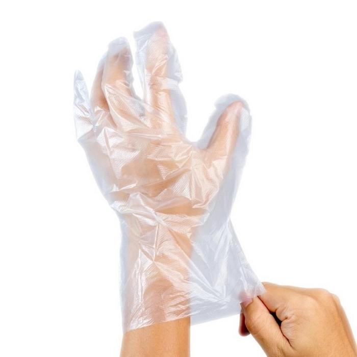 GUANTES DE POLIETILENO ALTA DENSIDAD GOFRADO 100 UNIDADES REF04/01/010