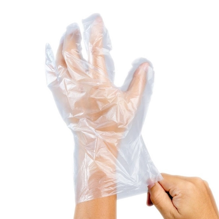GUANTES DE POLIETILENO ALTA DENSIDAD GOFRADO 100 UNIDADES REF04/01/010