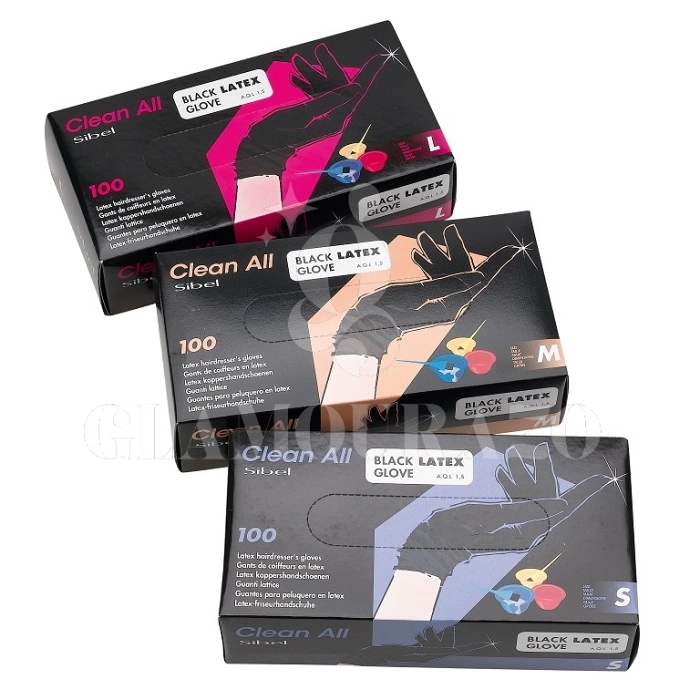 GUANTES LATEX NEGRO (100 UNIDADES)