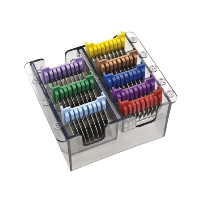 JUEGO PEINES MOSER ACERO INOX COLORES REF : 1233-7050