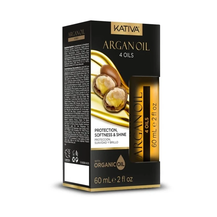 KATIVA ARGAN OIL ACEITE CABELLO 4 OILS 60 ML.